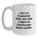 Funny Executive Gifts from Dad to Son, Graduation Unique Gifts for Executive Father, White Coffee Mug, I Am An Executive Dad, Executive White Coffee Mug - Main