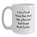 Funny Truck Driver Gifts from Dad - Truck Driver Dad White Coffee Mug for Men - Unique Graduation Unique Gifts for Him - I Am A Truck Driver Dad Mug - Main