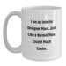 Funny Mom Interior Designer Gifts White Coffee Mugs for Graduation - 'I Am An Interior Designer Mom' Unique - Main