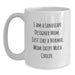Funny Landscape Designer Mom Gifts for Friends, White Coffee Mug - Inspired by I Am A Landscape Designer Mom. Just Like A Normal Mom Except Much Cooler, Perfect Graduation Unique Gifts from Family - Main