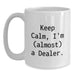 Fun Dealer Gifts for Men, Funny White Coffee Mug, Christmas Unique Gifts from Friends to Family - Main