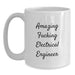Funny Electrical Engineer Gifts for Men, White Coffee Mug from Friends, Amazing F--king Electrical Engineer Quote - Main