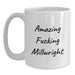 Funny Millwright Gifts from Friends and Family - 'Amazing F--king Millwright' White Coffee Mug for Millwright, Birthday Unique Gifts - Main