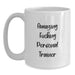 Funny Graduation Unique Gifts for Personal Trainer Men Women Friends Coworkers Family - Amazing Personal Trainer White Coffee Mug - Main