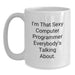 Funny Computer Programmer Graduation Gifts from Friends - I'm That Sexy Computer Programmer Everybody's Talking About White Coffee Mug - Main