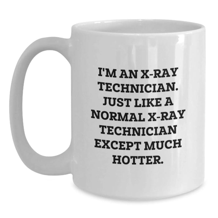 Funny X-Ray Technician Gifts from Friends, Unique White Coffee Mug for X-Ray Technician, Perfect Christmas Unique Gifts - Main