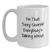 Funny Sheriff White Coffee Mug Gifts from Friends for Sheriff Men Graduation Unique - Main