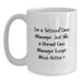 Funny Case Manager White Coffee Mug, Gifts from Friends, Case Manager Graduation Unique Gifts, I'm A Tattooed Case Manager, White Coffee Mug for Men, Hotter Than Normal Case Manager - Main