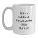 Funny British Shorthair Cat Gifts for Men from Family - I Like A Handful Of Humans And My British Shorthair, White Coffee Mug for Graduation - Main