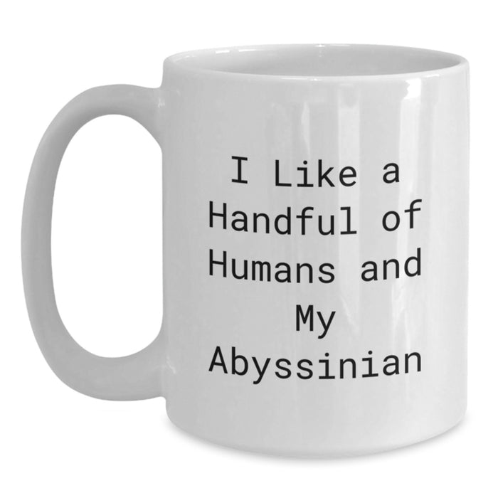 Abyssinian Cat Lovers Gifts from Family for Graduation Unique Occasion White Coffee Mug - Main