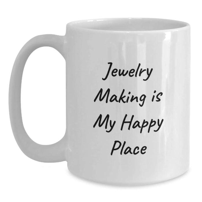 Jewelry Making Joy Funny White Coffee Mug Gifts from Friends for Jewelry Making Lovers on Birthday - Main