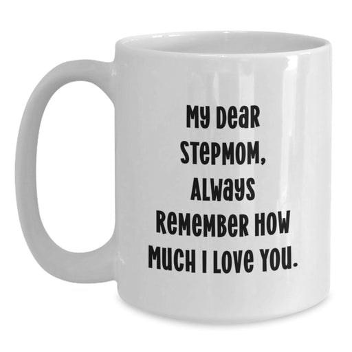 Funny Stepmom Quotes Gifts for Stepmom from Family - White Coffee Mug for Graduation - Main