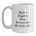 Funny Stepfather Gifts from Family Members - White Coffee Mug - My Dear Stepfather, Always Remember How Much I Love You. - Main