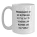 Funny Australian Cattle Dog Gifts from Dad for Men, Unique White Coffee Mug for Australian Cattle Dog Lovers, Proud Parent Australian Cattle Dog White Coffee Mug - Main