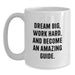 Funny Guide Gifts for Men - Inspirational White Coffee Mug - Graduation Unique Gifts from Family - Main