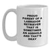 Funny Labrador Retriever Dog Mom Graduation Gifts from Friends for Proud Labrador Retriever Dog Owners, White Coffee Mug - Main