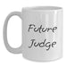 Funny Judge Gifts for Men, White Coffee Mug Quote 'Future Judge', Christmas Unique Gifts from Family - Main
