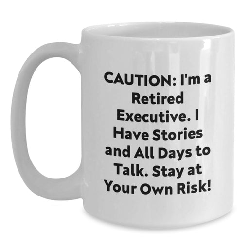 Funny Executive White Coffee Mug Gifts from Family Friends to Graduation Unique Gifts for Executive - Main