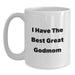 Funny Godmom Gifts, Christmas Unique Mugs, White Coffee Mug for Great Godmom, 'I Have The Best' Quote - Main