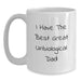 Funny Unbiological Dad Quotes Gifts for Him, Best Unbiological Dad White Coffee Mug, I Have The Best Great Unbiological Dad Dad Jokes Mug - Main