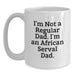 Funny African Serval Cat Gifts for African Serval Cat Lovers - White Coffee Mug, African Serval Cat Dad Quote, Perfect Graduation Unique Gifts from Men to Friends - Main
