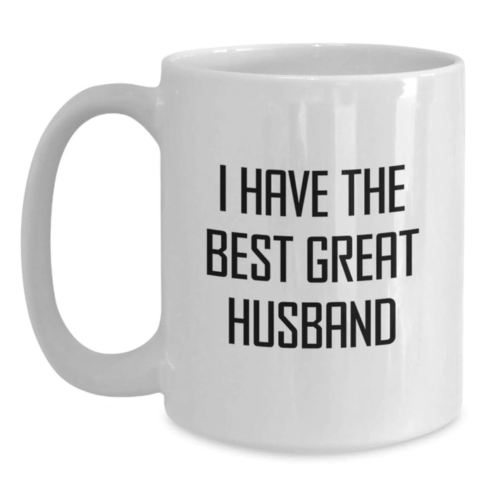 Funny Husband Gifts from Friends for Him White Coffee Mug Christmas Unique Presents - Main