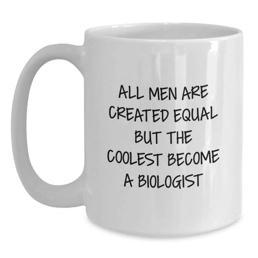 Funny Biologist Gifts from Friends for Birthday Unique White Coffee Mug - Main