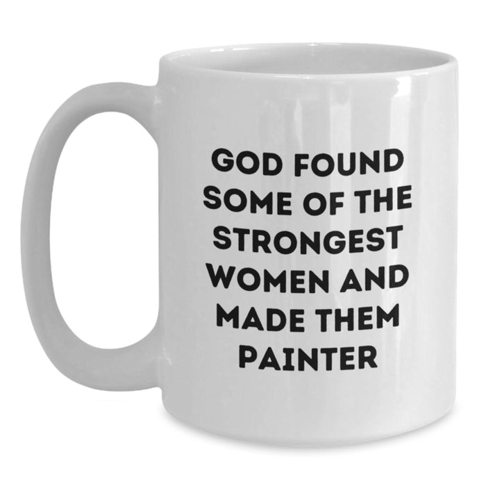 Funny Painter Inspirational Gifts from Men Gifts for Painter Friends Unique White Coffee Mug - Main