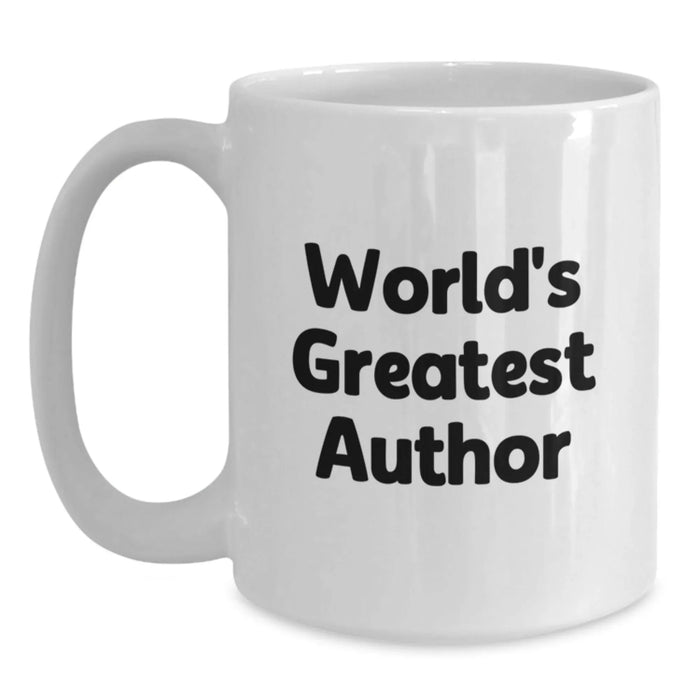 Funny World's Greatest Author Quote Gifts for Author Men Friends from Family Christmas Unique - Main