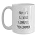Funny World's Greatest Computer Programmer Gifts from Friends and Family for Men and Women White Coffee Mugs, Perfect for Christmas Unique Gifts - Main