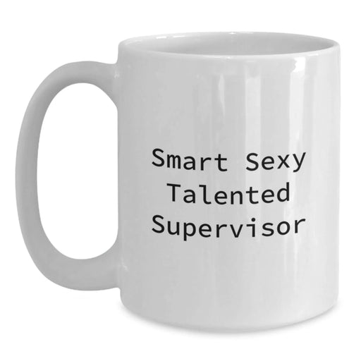 Funny Supervisor Gifts from Friends for Christmas Unique Presents for Supervisor White Coffee Mug - Main