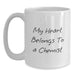 Funny Chemist Gifts from Family, White Coffee Mugs for Chemist Lovers, My Heart Belongs To A Chemist Christmas Unique Gifts - Main