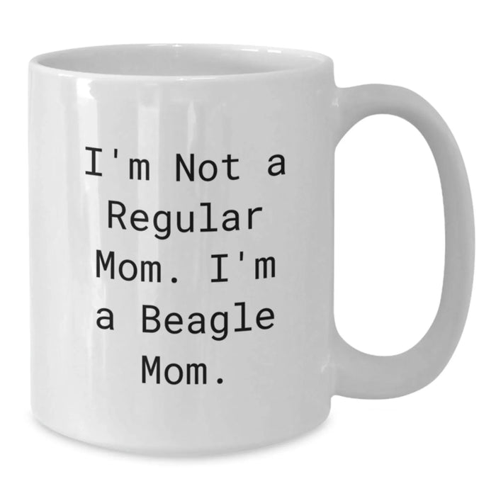Beagle Dog Mom Funny Quote Christmas Unique Gifts from Family for Friends White Coffee Mug - Additional