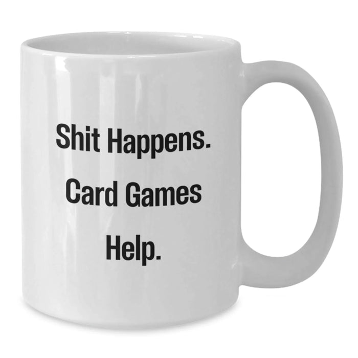 Funny Card Games White Coffee Mug, Gifts for Card Game Enthusiasts from Friends, Unique Christmas Unique Gifts for Men, Women, or Family - Additional