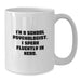 Funny School Psychologist White Coffee Mugs Gifts from Friends for School Psychologist, Unique Christmas Unique Gifts, White Ceramic Coffee Mug, I'm A School Psychologist. I Speak Fluently In genius. - Additional