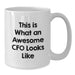 Funny CFO Gifts from Friends for Men - White Coffee Mug - This Is What An Awesome Cfo Looks Like Birthday Unique Gifts - Additional