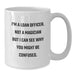 Funny Loan Officer Gifts, White Coffee Mug, for Men Loan Officers - I'm A Loan Officer, Not A Magician - Additional