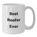 Funny Roofer Gifts from Friends for Men, Best Roofer Ever White Coffee Mug, Christmas Unique Presents - Additional