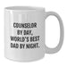 Counselor Gifts By Day, White Coffee Mug By Night - Funny Birthday Mug for Counselor Friends and Family, Gifts from Mom, Dad, or Coworkers - Additional