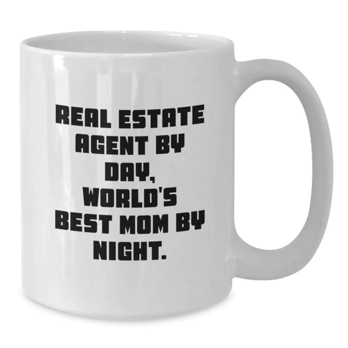 Funny Real Estate Agent Gifts for Men, Unique White Coffee Mugs from Mom, Christmas Unique Gifts - Additional