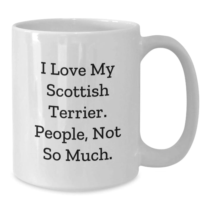 Funny Scottish Terrier Dog Lover Gifts from Family for Scottish Terrier Dog Fanatics, White Coffee Mug, Christmas Unique Presents - Additional