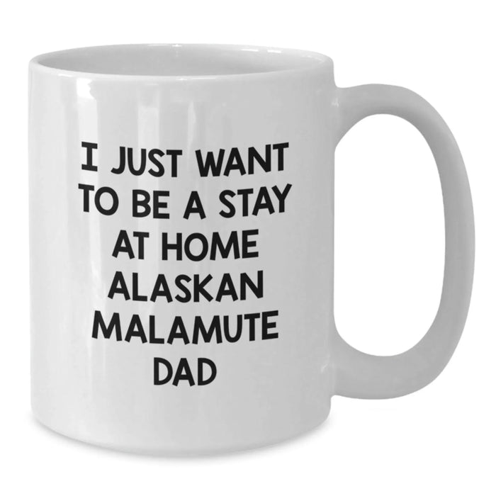 Funny Alaskan Malamute Dog Gifts for Men from Best Dad, Unique Gifts for Christmas - Additional