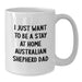 Funny Australian Shepherd Dog Gifts from Dad to Men, White Coffee Mug for Christmas Unique Presents - Additional