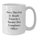 Funny Compliance Officer Gifts for Men - White Coffee Mug - Gifts from Friends to Smokin' Hot Compliance Officer at Christmas - Additional