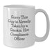 Funny Compliance Officer Gifts for Him from Friends or Family, White Coffee Mug, Christmas Unique Mugs for Men - Additional