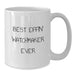Funny Watchmaker Gifts from Dad on Father's Day Unique Gifts for Watchmaker Men - Best Effin' Watchmaker Ever Quote White Coffee Mug - Additional