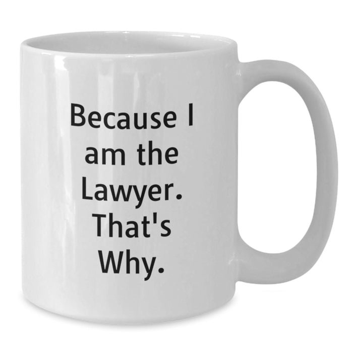 Funny Lawyer White Coffee Mug Gifts from Men to Women Friends Coworkers Family on Valentine's - Additional