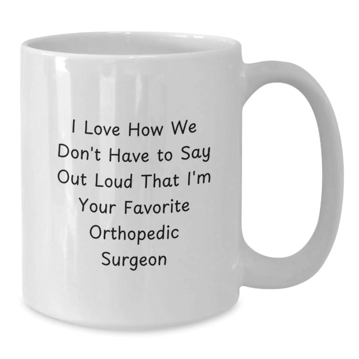 Funny Orthopedic Surgeon Gifts for Him, White Coffee Mug, Merry Christmas Unique Presents from Family - Additional