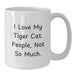 Funny Tiger Cat White Coffee Mug Gifts for Men from Friends - Additional