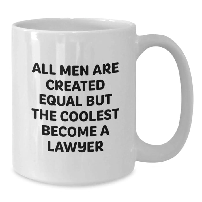Funny Lawyer Mug Gifts for Men from Family, Unique Birthday Presents for Lawyer Friends - Additional